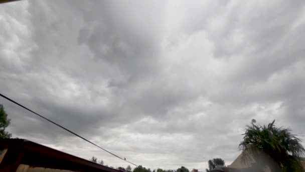 Timelapse Dia Caloudy Transição Para Céu Azul — Vídeo de Stock