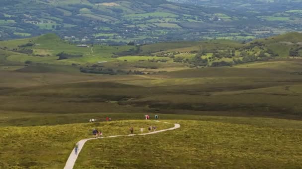 Time Lapse Cuilcagh Boardwalk Trail Known Stairway Heaven Walk County — Vídeo de stock