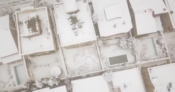 Śnieg Iranie Ciężki Śnieg Latać Nad Pięknym Krajobrazem Kinowym Widok — Wideo stockowe