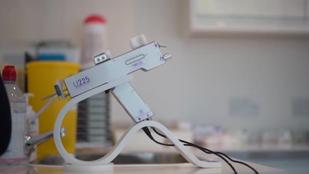 Mesotherapy Needle Injection Gun Close — Stockvideo