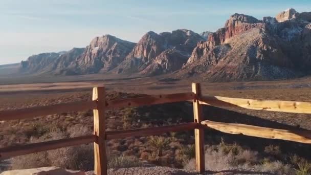 Overlook Mountain View Red Rock Canyon Las Vegas Nevada — Stockvideo