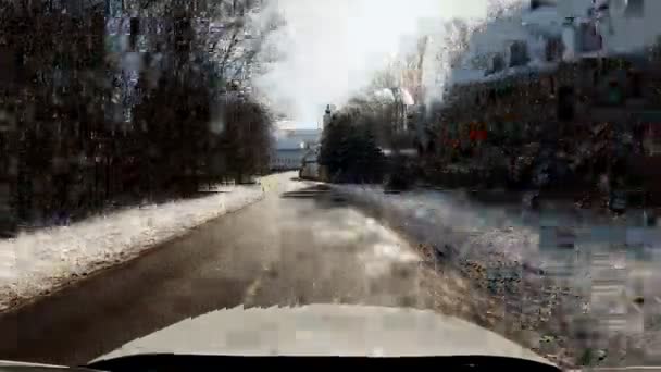 Driving Popular Abbey Schftlarn Schaeftlarn Southern Bavaria Hyperlapse Winter Drive — ストック動画