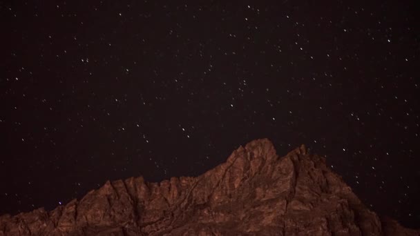 Nocny Dnia Gwieździsty Timelapse Piltriquitron Hill Patagonia Argentyna Niski Szeroki — Wideo stockowe
