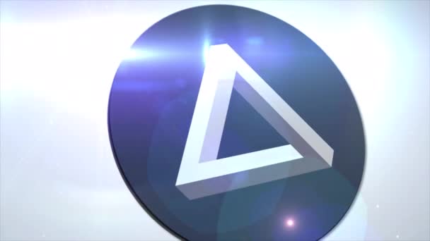 Arpa Chain Arpa Cryptocurrency Logo Coin Animation Motion Graphics Reveal — Stock videók