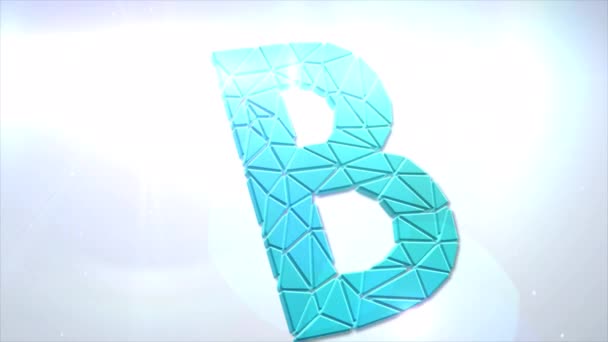 Bankera Bnk Cryptocurrency Logo Coin Animation Motion Graphics Reveal White — Stockvideo