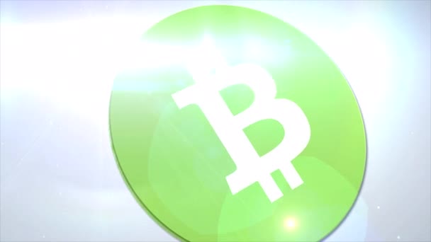 Bitcoin Cash Bch Cryptocurrency Logo Coin Animation Motion Graphics Reveal — Wideo stockowe