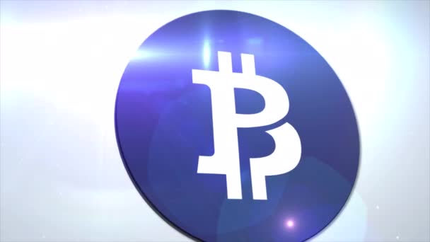 Bitcoin Private Btcp Cryptocurrency Logo Coin Animation Motion Graphics Reveal — Wideo stockowe