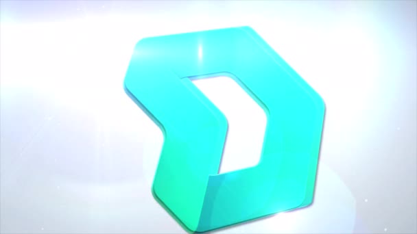Dmarket Dmt Criptomoeda Logo Moeda Animação Motion Graphics Revelar Fundo — Vídeo de Stock