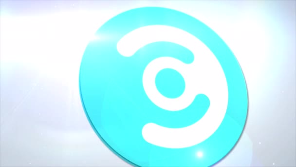 Commercium Cmm Cryptocurrency Logo Coin Animazione Motion Graphics Rivelare Sfondo — Video Stock