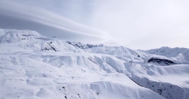 Alamkuh Mountain Second Highest Peak Damavand Iran Winter Season Covered — Stockvideo