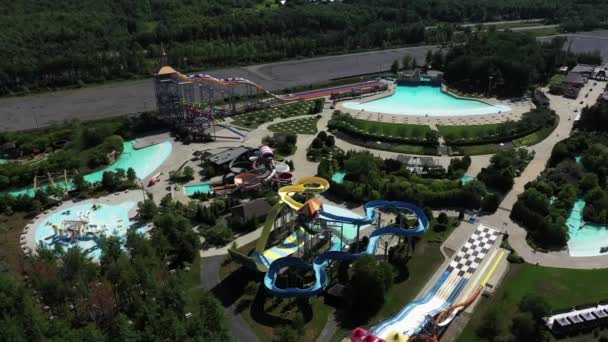 Empty Waterpark Resort Due Covid Killing Businesses — Stock video