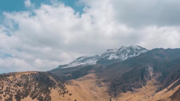 Iztaccihuatl Bergsutsikt Från Puebla Mexiko — Stockvideo