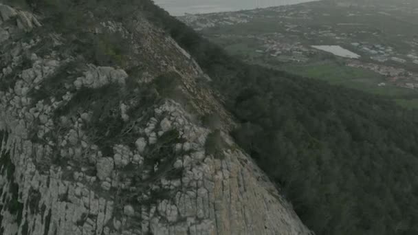Uitzicht Vanuit Lucht Het Eiland Porto Santo Vanuit Pico Facho — Stockvideo