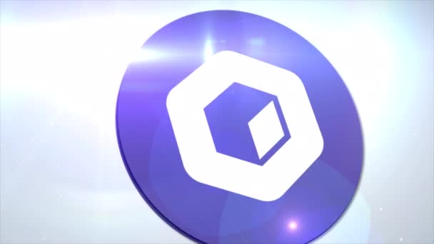 Neblio Nebl Cryptocurrency Logo Coin Animation Motion Graphics Reveal White — Vídeo de stock