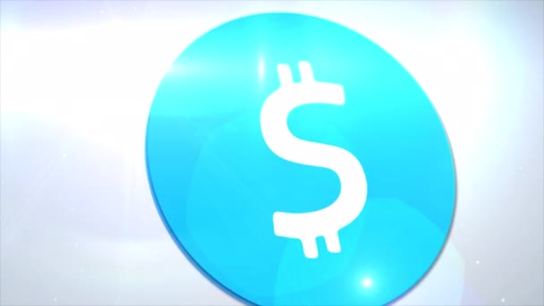 Startcoin Start Cryptocurrency Logo Coin Animation Motion Graphics Reveal White — Wideo stockowe