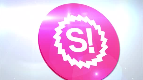 Spankchain Spank Cryptocurrency Logo Coin Animation Motion Graphics Reveal White — Stockvideo