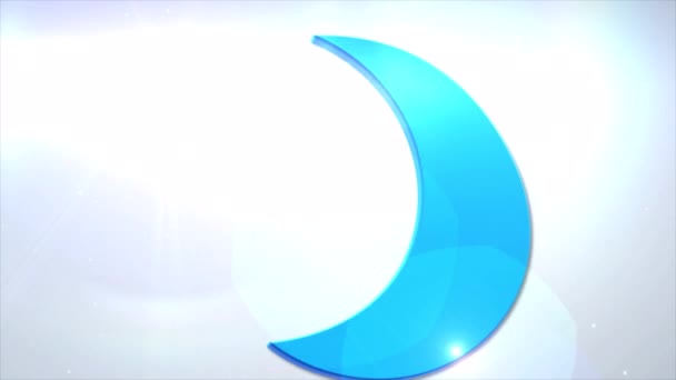Mooncoin Moon Cryptocurrency Logo Coin Animation Motion Graphics Reveal White — Stock videók