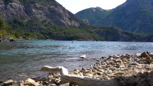 Landscapes Patagonian Province Negro Argentina — Stockvideo