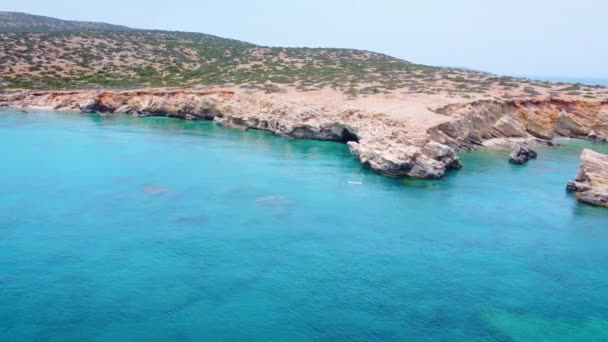 Морской Пейзаж Острове Гавдос Греция — стоковое видео