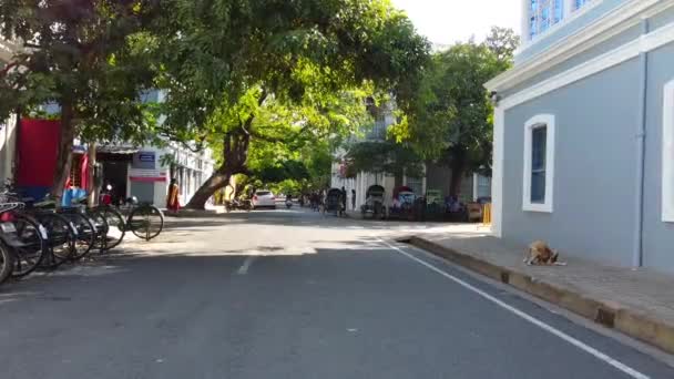 French Colony Pondicherry White Town Area Pondicherry Also Known French — Stockvideo