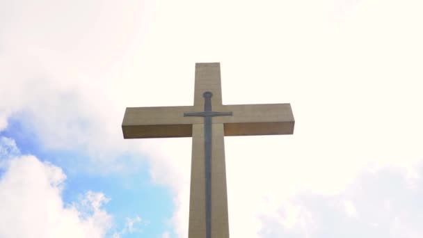 Mount Macedon Memorial Cross Heritage Listed War Memorial Victoria Australia — Stock Video