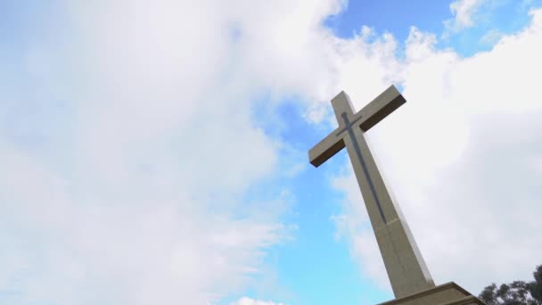 Mount Macedon Memorial Cross Heritage Listed War Memorial Victoria Australia — Wideo stockowe