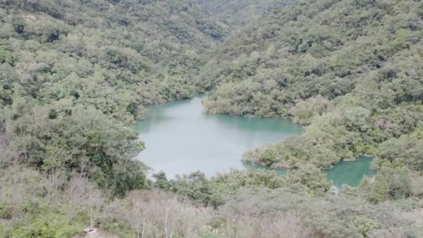 Veduta Del Bacino Idrico Feitsui Lago Smeraldo — Video Stock