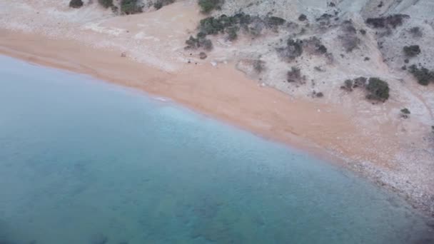 Turquoise Sea Gavdos Island Potamos Beach Idyllic Place Fro Holidays — Wideo stockowe