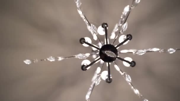 View Contemporary Black White Crystal Chandelier Light Fixture — 비디오