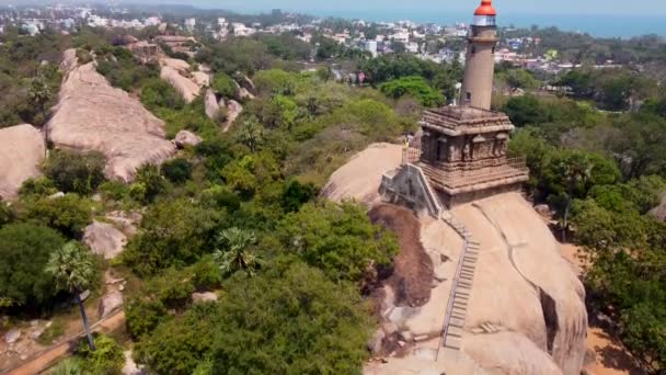 Light House Mahabalipuram Tamil Nadu India — Stockvideo