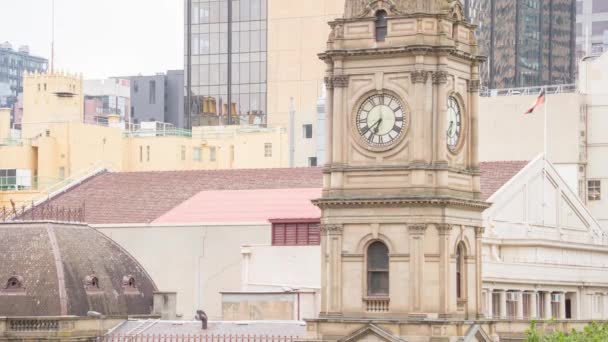 Day Night Close Time Lapse Prince Alfred Tower Clock Tower — Stockvideo