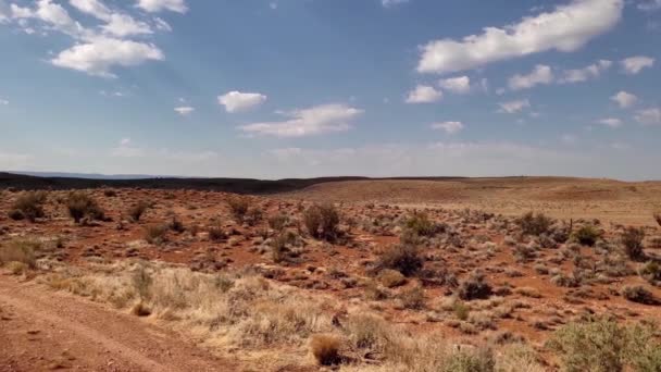 Arizona Hoge Woestijn Panorama Zomer — Stockvideo