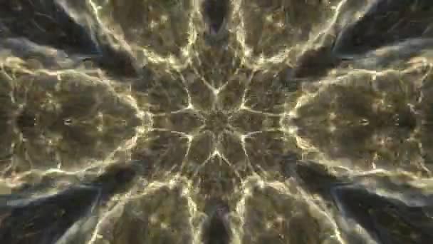 Radiating Mandala Artwork Sacred Geometry Light Energy Patterns — Stockvideo