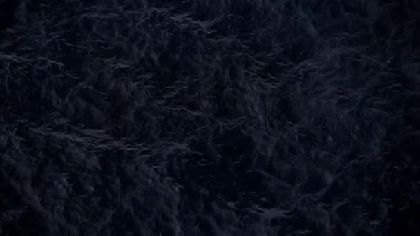 High Sea Ocean Waves Drone Footage Moving Water — Vídeo de Stock