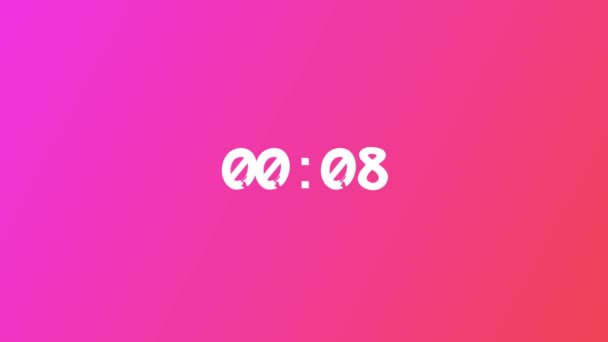 Countdown Pink Background — Wideo stockowe