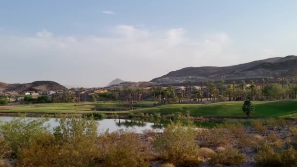 Lake Las Vegas Community Residential Suburbs — Stock video