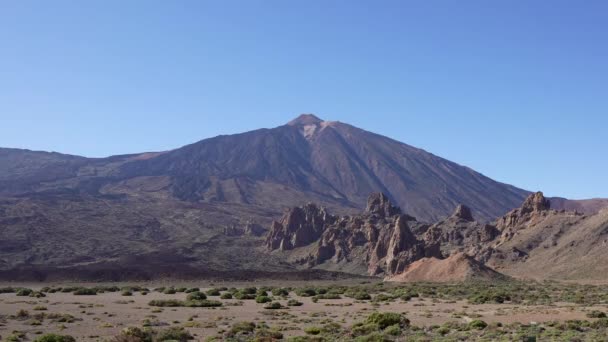 Pintoresca Vista Alta Montaña Rocosa Desierto — Vídeo de stock