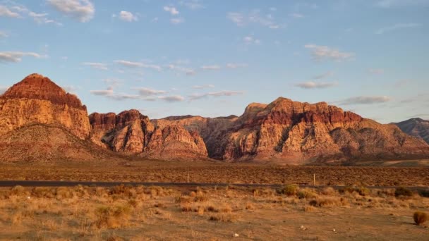 Red Rock Canyon Scenic Byway Panorama — Stock Video