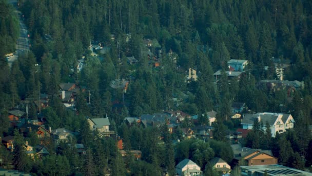 Banff Town Quartiere Nella Foresta — Video Stock