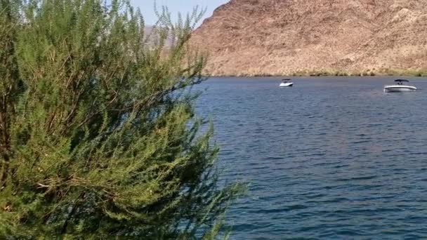 Willow Beach Lake Mead Summer Boating Activities — Stock Video