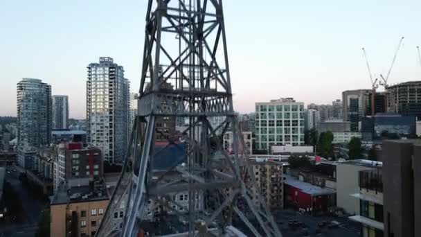 Cartello Sullo Storico Woodwards Building Nel Centro Vancouver Edificio Stato — Video Stock