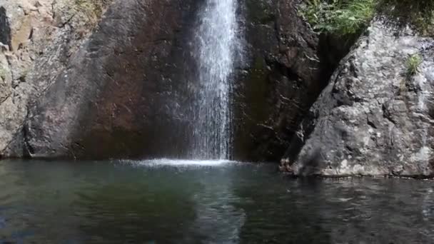 Pego Waterfall Penha Garcia Portugal Static View — Αρχείο Βίντεο