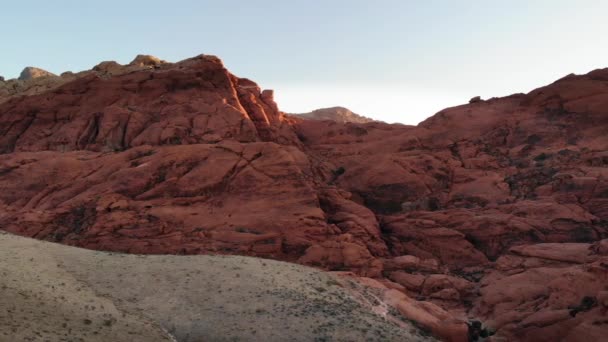 Scenic Loop Golden Hour Red Rock Canyon — Stockvideo