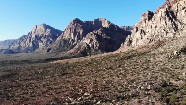 Revealing Canyon Walls Red Rock Canyon National Conservation Area Las — 비디오