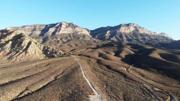 Canyon Trails Highways Nevada Mountains — Stock video