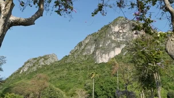 Paisaje Montaña Khao Lom Muak Provincia Prachuap Kiri Khan Tailandia — Vídeos de Stock