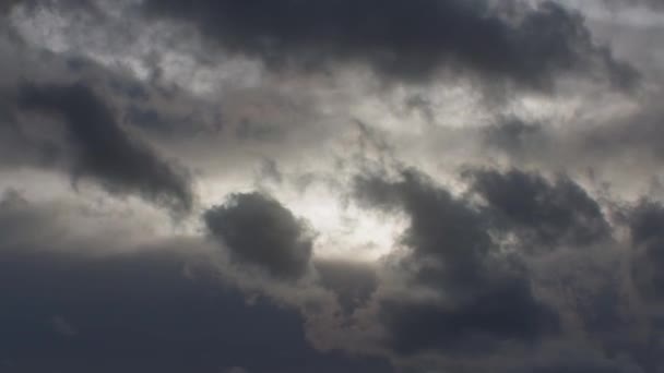 Clouds Moving Sky Time Lapse Close — Vídeo de stock