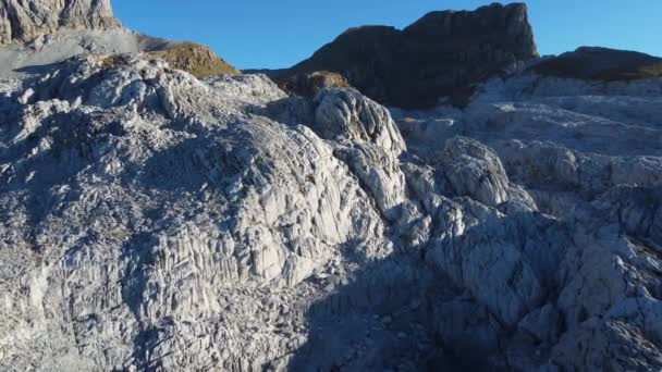 Aerial View Mountain Valley Autumn — Video Stock