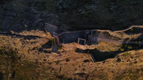 Drone Captures Marvo Castle Birds Eye Satellite View — 图库视频影像