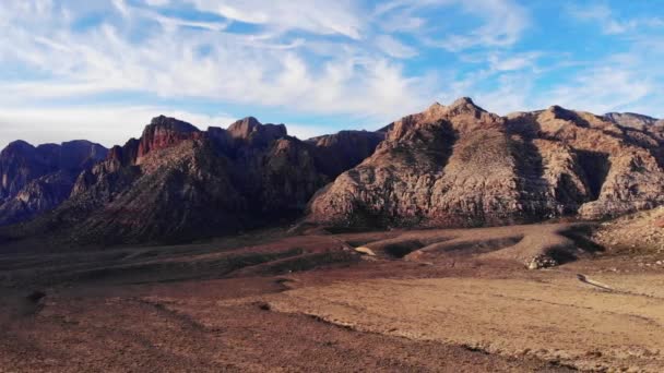 Red Rock Canyon Nevada Aerial Panorama — Stock video